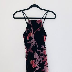TOBI Velvet Floral Dress